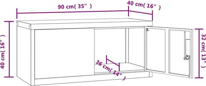 Immagine prodotto VidaXL Bakarne (90 x 40 x 40 cm)