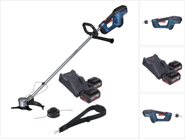 Produktbild Bosch Professional Bosch GFR 18V-23 Professional Akku Freischneider 18 V 230 mm Brushless + 2x Akku 4,0 Ah + LadegerÃ¤
