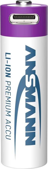 Productafbeelding Ansmann 1312-0036 Li-Ion oplaadbare batterijen Mignon AA type 2000 (min. 1800 mAh) 4-pak doos (4 Pcs., AA, 1800 mAh)