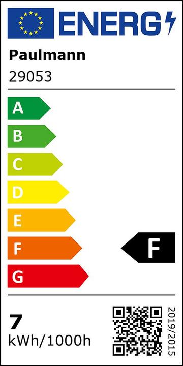 Energie-Label Paulmann Reflektor (E27, 6.50 W, 500 lm, 1 x, F)