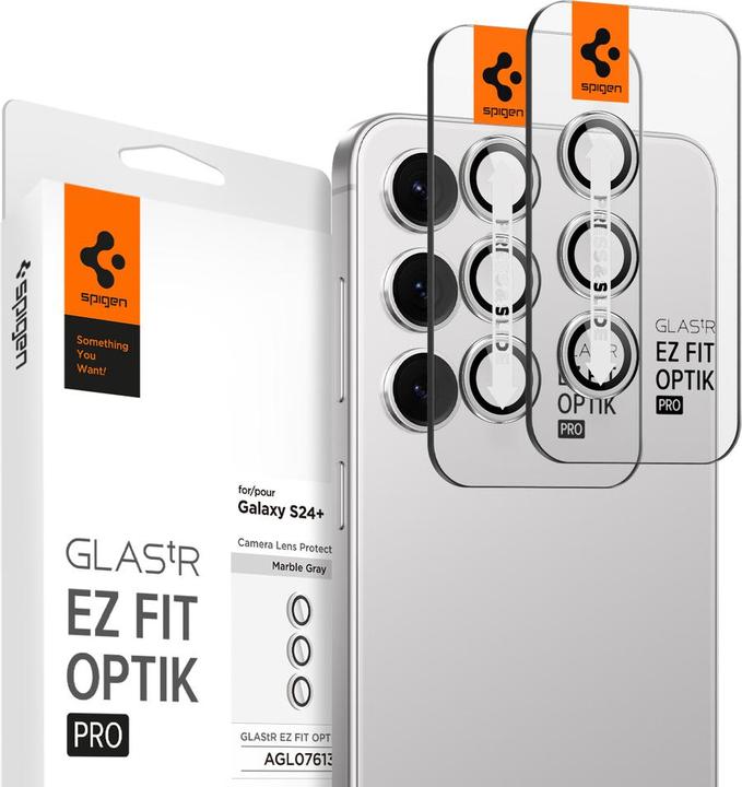 Produktbild Spigen GLAS.tR EZ Fit Optik Pro (2 Stück, Samsung Galaxy S24+)