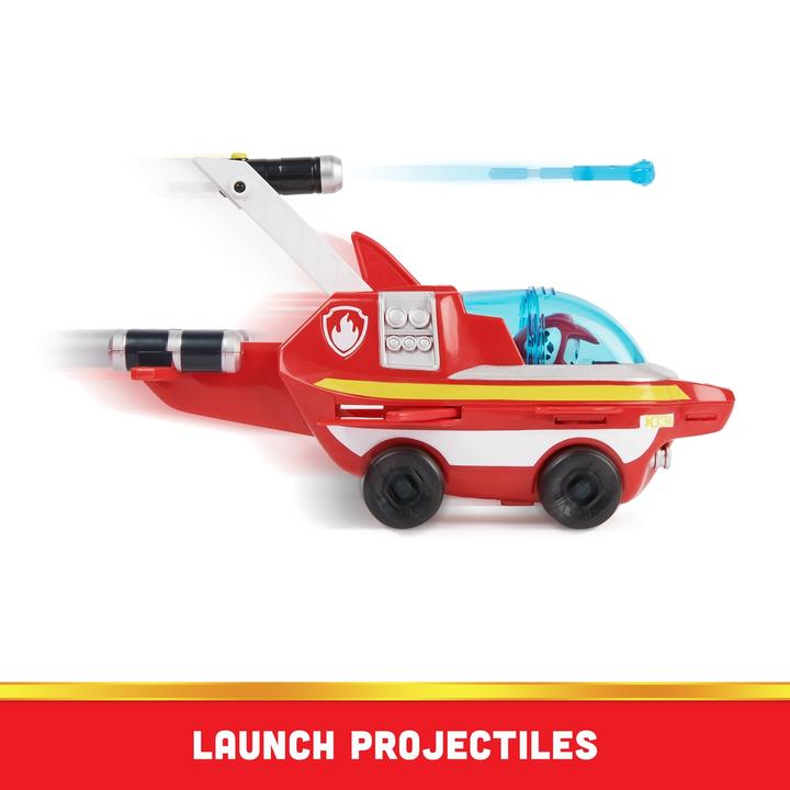 Actual product image Spin Master Paw Patrol Aqua Pups Deluxe Vehicle Marshall