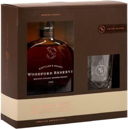 Actual product image Woodford Reserve Gift set + 1 tumbler (Bourbon, 1 x 70 cl)