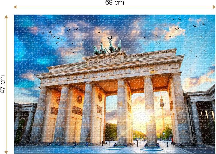 Actual product image D-Toys Puzzle 1000 pieces - Brandenburg Gate, Berlin, Germany (1000 pieces)