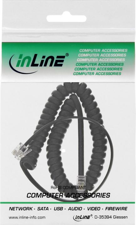 Actual product image InLine Handset spiral cable