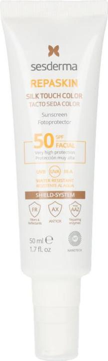 Sesderma REPASKIN FACIAL SPF50 tacto seda con color 50 ml (Sonnencreme Gesicht, SPF 50, 50 ml)