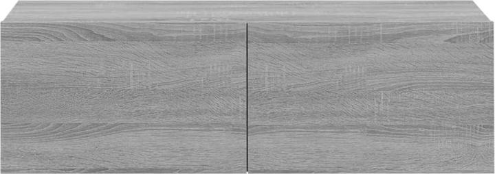 Actual product image VidaXL 4-tlg. TV-Schrank-Set Grau Sonoma Holzwerkstoff,Farbe: Grau (100 x 30 x 30 cm)