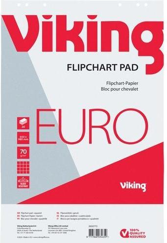 Produktbild Office Depot Flipchart-Papier Blöcke Kariert Weiss (65 x 98 cm)
