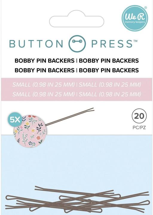 Actual product image We R Memory Keepers Hair clip Button Press (5 pcs.)