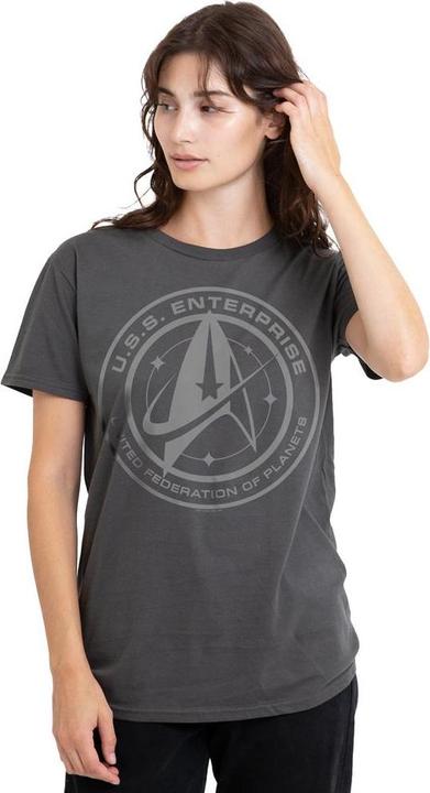Actual product image Universal Textiles Unisex Adult Enterprise Crest T-Shirt (M)