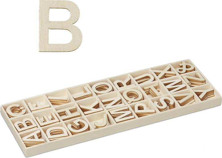 Actual product image Relaxdays Wooden letters set