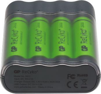 Actual product image GP Batteries Battery Charger Charge Anyway (1 pcs., AAA, AA, 2600 mAh, Battery + charger)