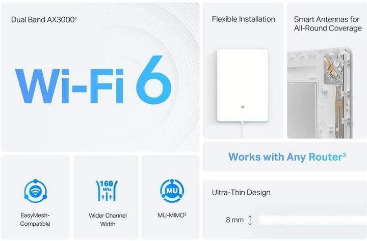 Immagine prodotto TP-Link ARCHER AIR E5 - Estensore di portata Archer Air E5 Dual Band Wi-Fi 6 (2402 Mbit/s, 574 Mbit/s)