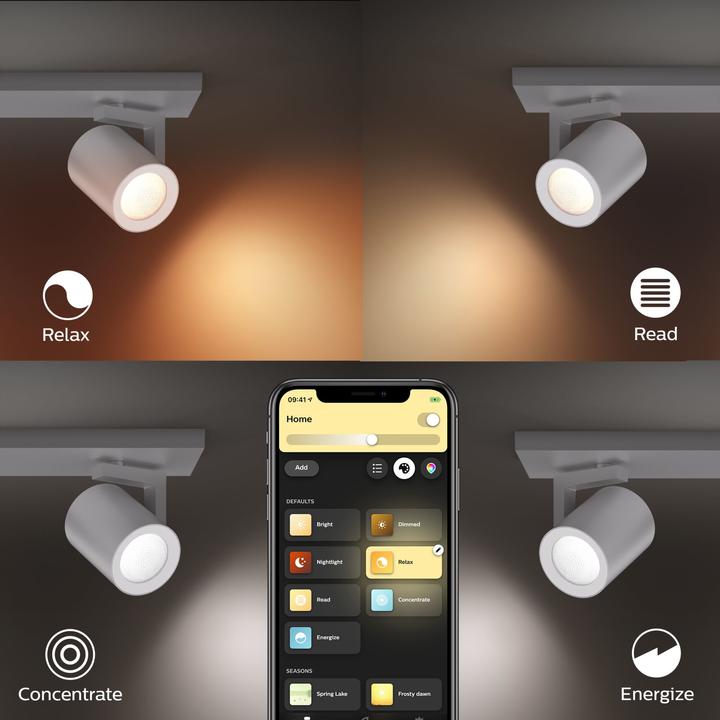 Actual product image Philips Hue Argenta Base BT (350 lm, GU10)