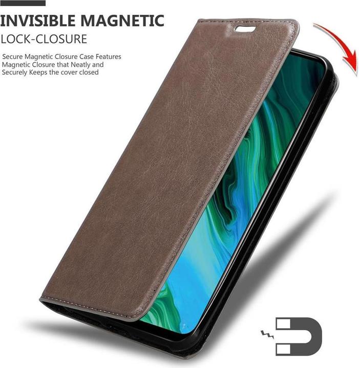 Actual product image Cadorabo Book Invisible Magnet Cover (Honor 20e)