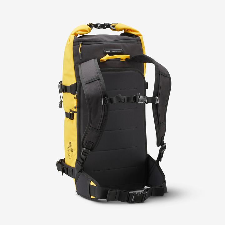 Actual product image Wedze Roll Top Strong Freeride 30 L Ski/Snowboard Backpack - Yellow (30 l)