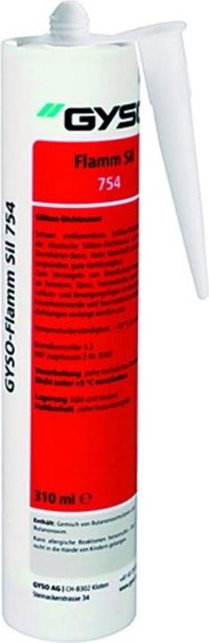 Actual product image Gyso Silicone sealant Flamm-Sil 754 (Grey, 310 ml)