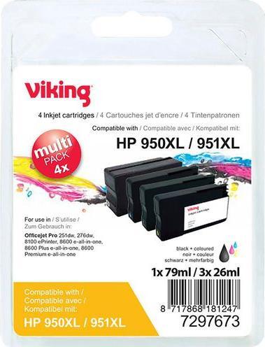 Produktbild Office Depot Tintenpatrone Kompatibel HP 950XL, 951XL C2P43AE (M, Y, BK, C)