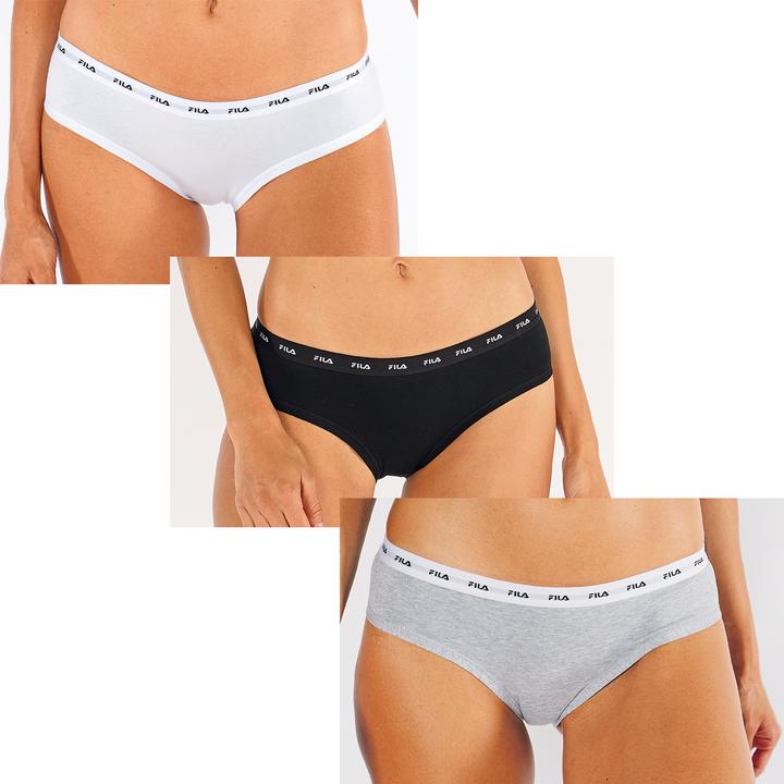 Immagine prodotto FILA Slip Donna Elastico Con Logo (XS, confezione da 3)