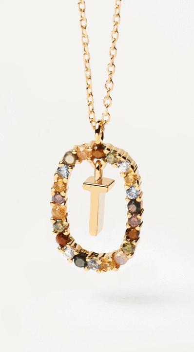 Actual product image Pd Paola New Letters T Necklace (Silver 925, 50 cm)