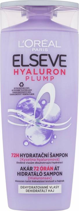 L'Oréal Paris LÂ'Oréal Paris - Elseve Hyaluron Plump 72H ( Hydrating Shampoo) - Volume: 250 ml (250 ml, Flüssiges Shampoo)
