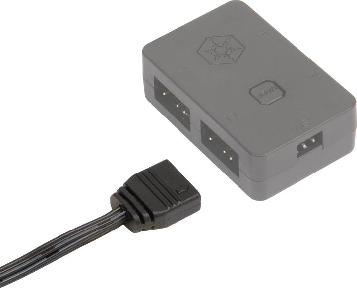 Actual product image Silverstone ARGB 4-way splitter cable