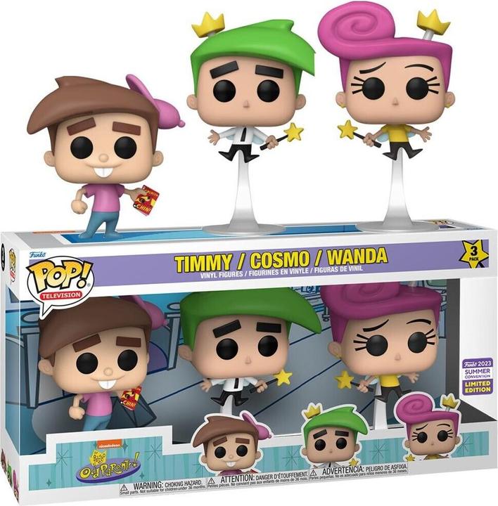 Produktbild Funko POP! 3-Pack The Fairly Odd Parents Timmy / Cosmo / Wanda Exclusive Summer Convention 2023