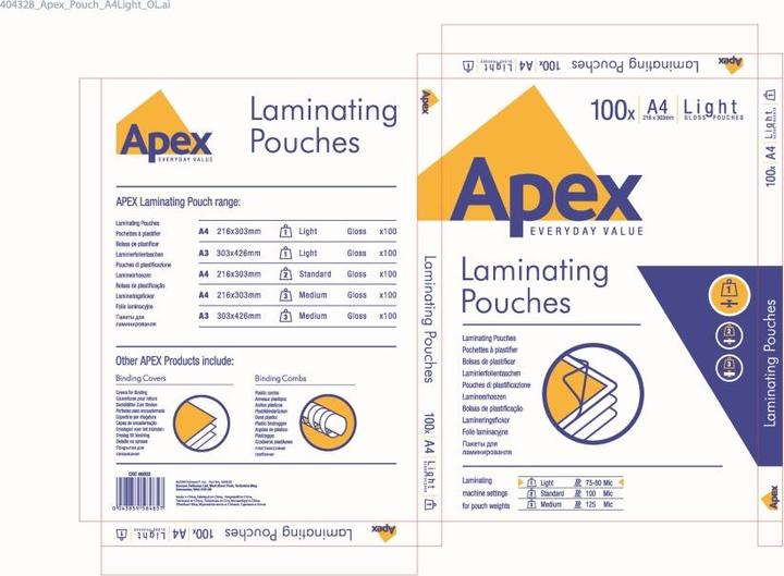 Actual product image Fellowes A4 light/75 my Laminer foil (A4, 100 Piece, 75 µm)