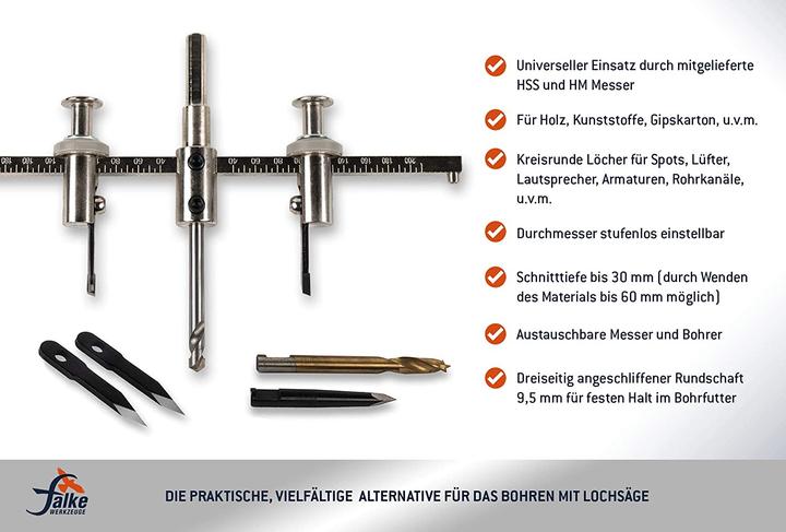 Immagine prodotto Falke Werkzeuge Fresa a cerchio FKS-H 200 (40-200mm)