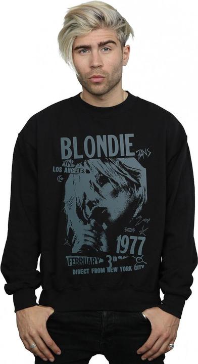 Actual product image Blondie Mens Tour 1977 Chest Sweatshirt (XL)