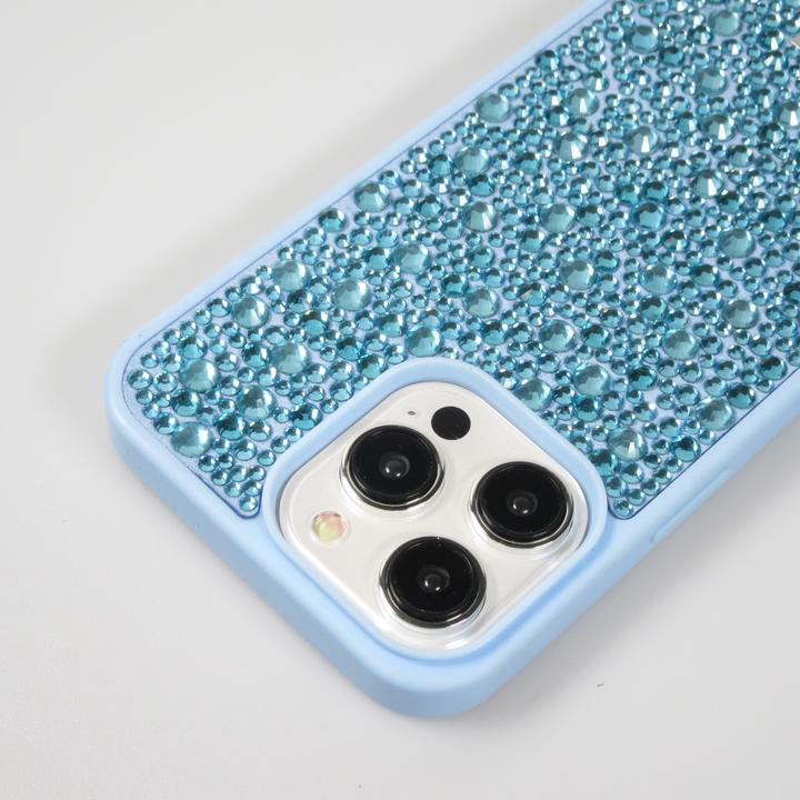 Produktbild PhoneLook Hülle Glitzer Diamant The Bling World Hellblau (Apple iPhone 15 Pro)