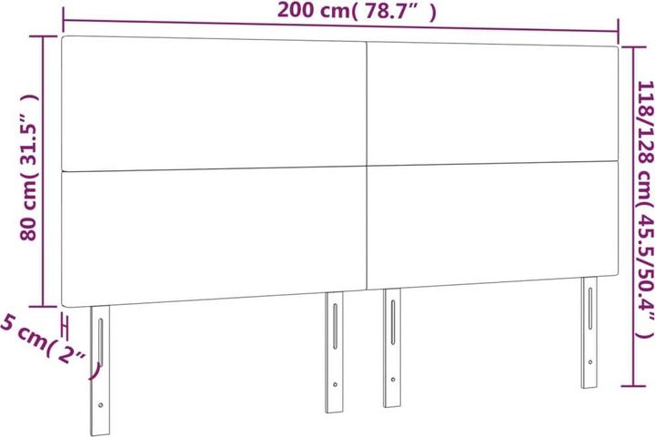 Produktbild VidaXL Ruben (200 x 5 x 128 cm)