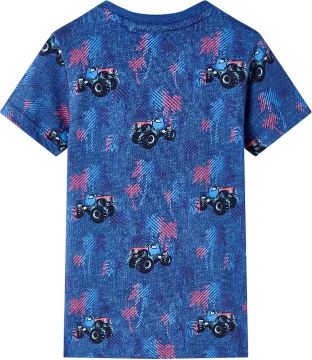 Produktbild VidaXL Kinder-T-Shirt Dunkelblau Melange 116,Material: 100 (116)