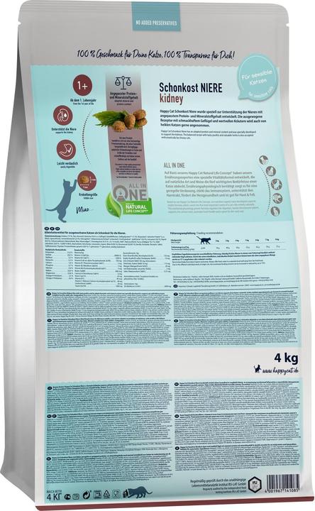 Immagine prodotto Happy Cat Alimento secco Supreme Sensitive Gentle Kidney, 1,3 kg (Adulto, 1 pz., 1300 g)