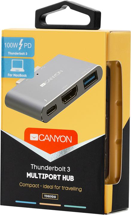 Produktbild Canyon Docking Station DS-1 (Thunderbolt, 3 Ports)