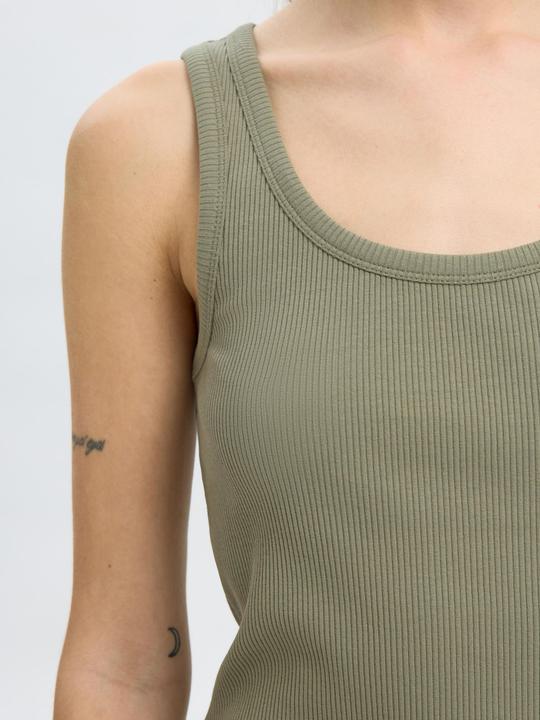Actual product image Selected Femme Rippmuster Baumwoll Tanktop (M)