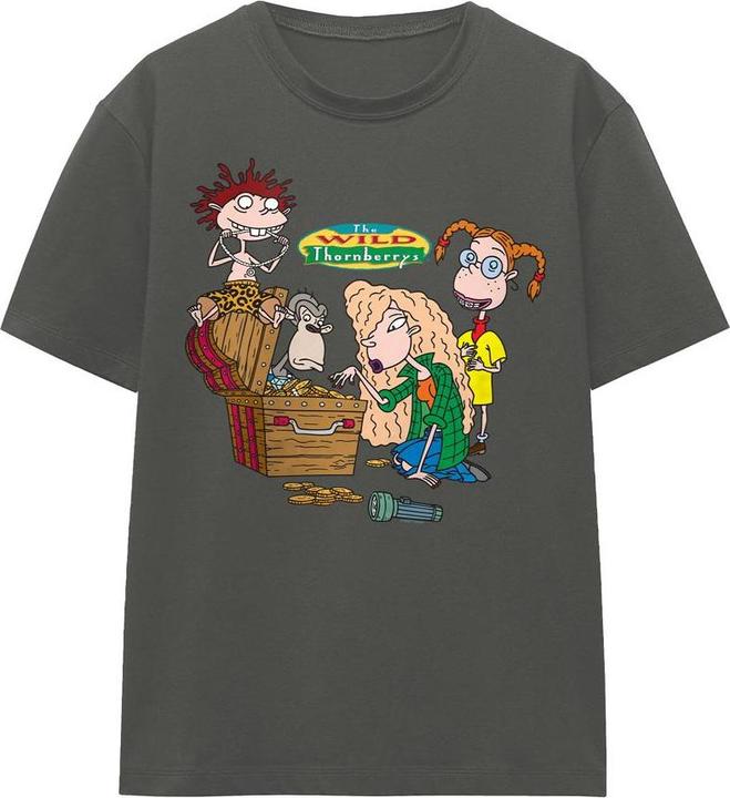 Actual product image The Wild Thornberrys Unisex Adult Treasure Hunt T-Shirt (S)