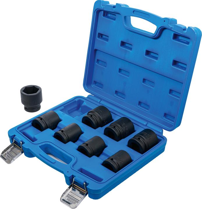 BGS Kraft-Steckschlüssel-Einsatz-Satz Antrieb Innenvierkant 20 mm (3/4") SW 22 - 38 mm 8-tlg.