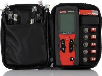 Produktbild Rs Pro RSVDV-100 Netzwerktester mit Tonsignal, Kabelprüfgerät, Cat3, Cat4, Cat5, Cat5e, Cat6, Cat6a