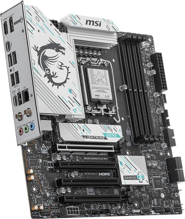Actual product image MSI B860M GAMING PLUS WIFI LGA1851 MB (Socket S1, Intel B860, mATX)