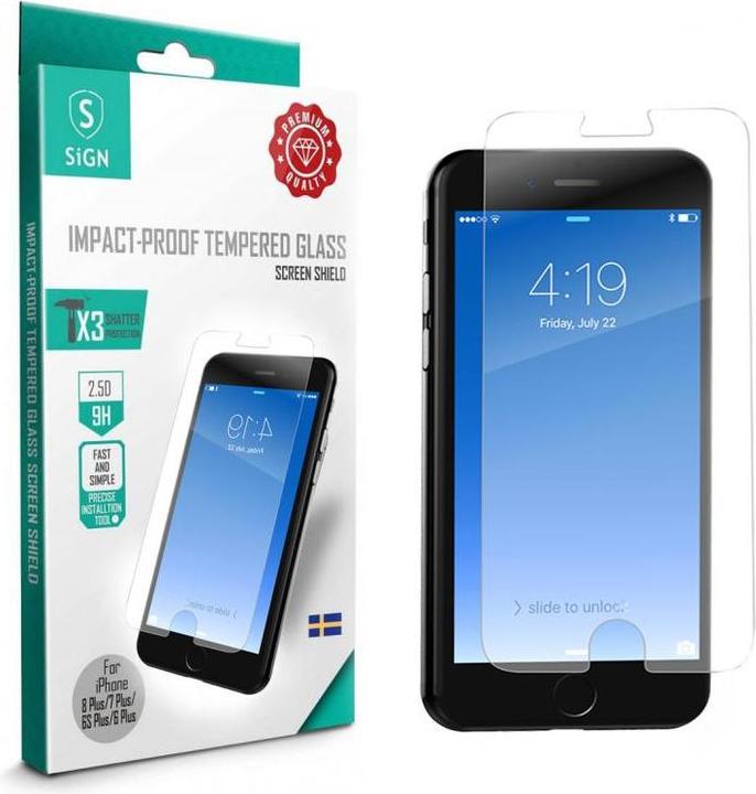 Image du produit SIGN iPhone 6/6S/7/8 Protection d'écran en verre trempé (Apple iPhone 6)