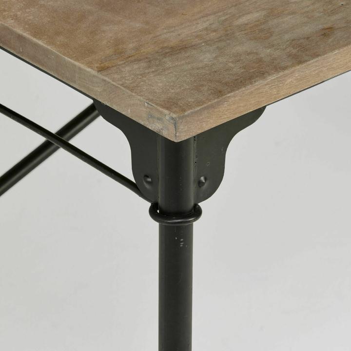 Image du produit Loberon Bureau Leognan brun/noir (117 x 65 x 103 cm)