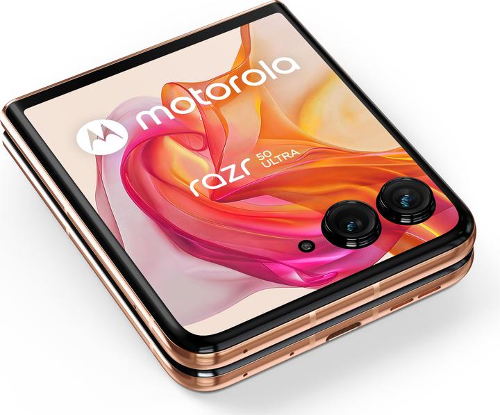 Produktbild Motorola Razr 50 Ultra (512 GB, Peach Fuzz, 6.90", SIM + eSIM, 50 Mpx, 5G)
