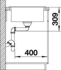 Actual product image Blanco Faron XL 6 S (Top-mounted sink, 100 cm, 50 cm)