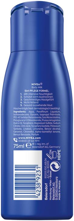 Image du produit NIVEA Lait riche pour le corps (Crème pour le corps, 75 ml)