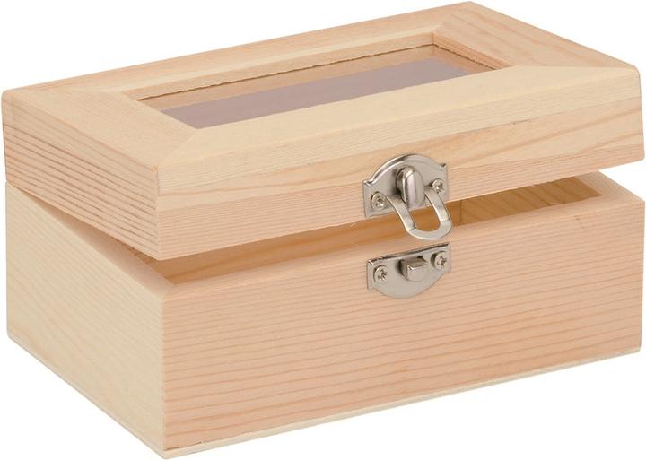 Image du produit Glorex Boîte en bois+verre 12x8x6cm FSC