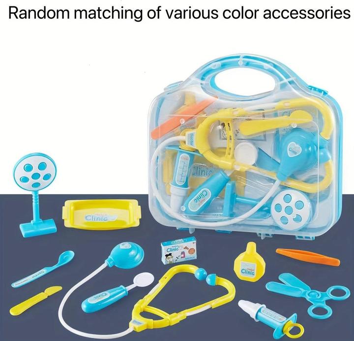 Actual product image Activity Board 12pcs/set pretend play, children's toy doctor set, simulation medical equipment, paediatrician