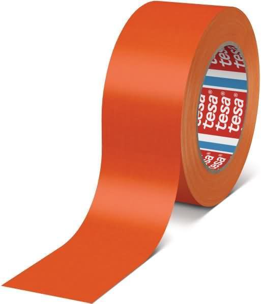 Actual product image tesa fabric tape neon orange 25m:19mm (19 mm)