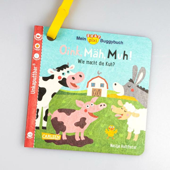 Immagine prodotto Baby Pixi Mein Baby-Pixi-Buggybuch: Oink, Mäh, Muh! (Tedesco)