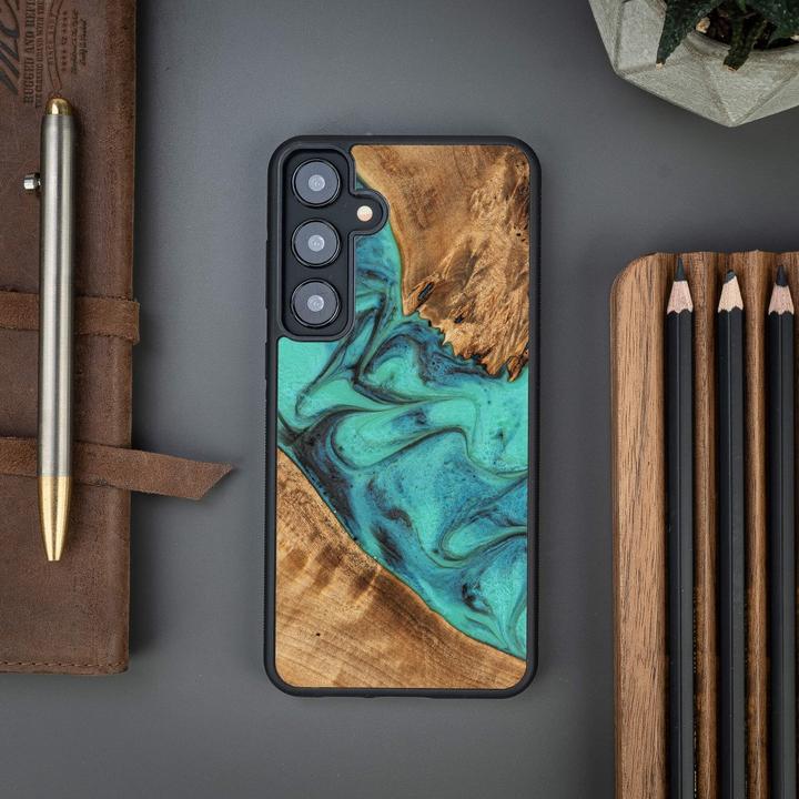 Produktbild INNE Bewood Einzigartige Hülle für Samsung Galaxy S24 Plus Türkis (Samsung Galaxy S24+)